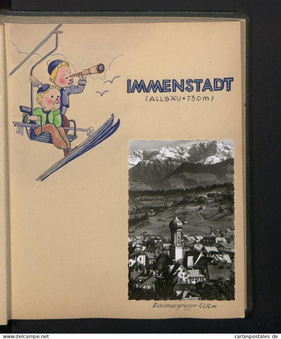 Fotoalbum 138 Fotografien, Ansicht Immenstadt, Privates Reisealbum Allgäu, Kempten, Füssen, Oberstdorf, Würzburg, C  - Albums & Verzamelingen