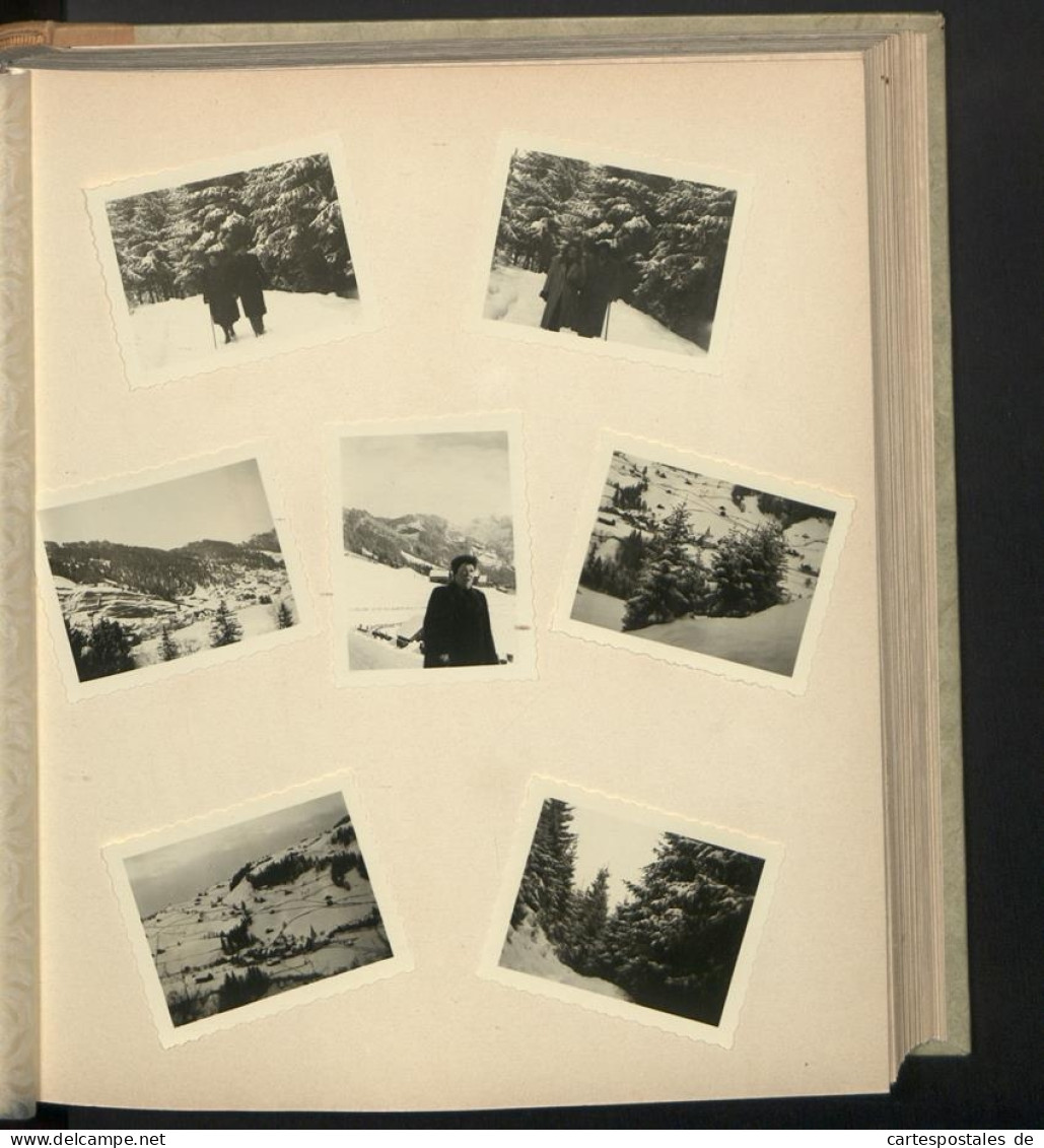 Fotoalbum mit 213 Fotografien, Ansicht St. Moritz, Olympische Winterspiele 1948, Genf, Aarau 