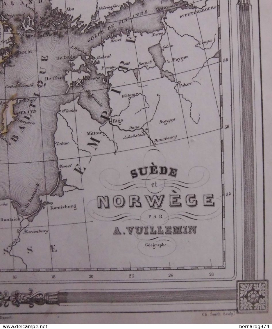 Suède et Norvège Sweden and Norway : five antique maps  19è century