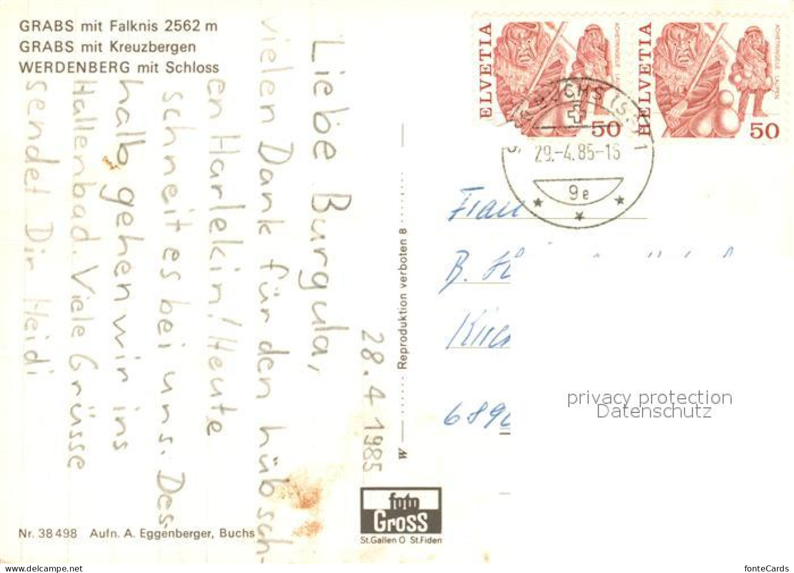 13286840 Grabs SG Falknis Kreuzbergen Werdenberg Schloss Grabs SG - Other & Unclassified