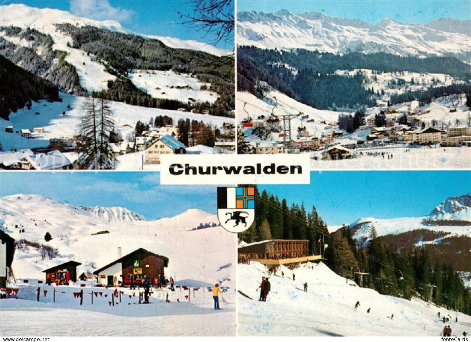 13286814 Churwalden Skigebiet Winterpanorama Pradaschier Churwalden - Otros & Sin Clasificación