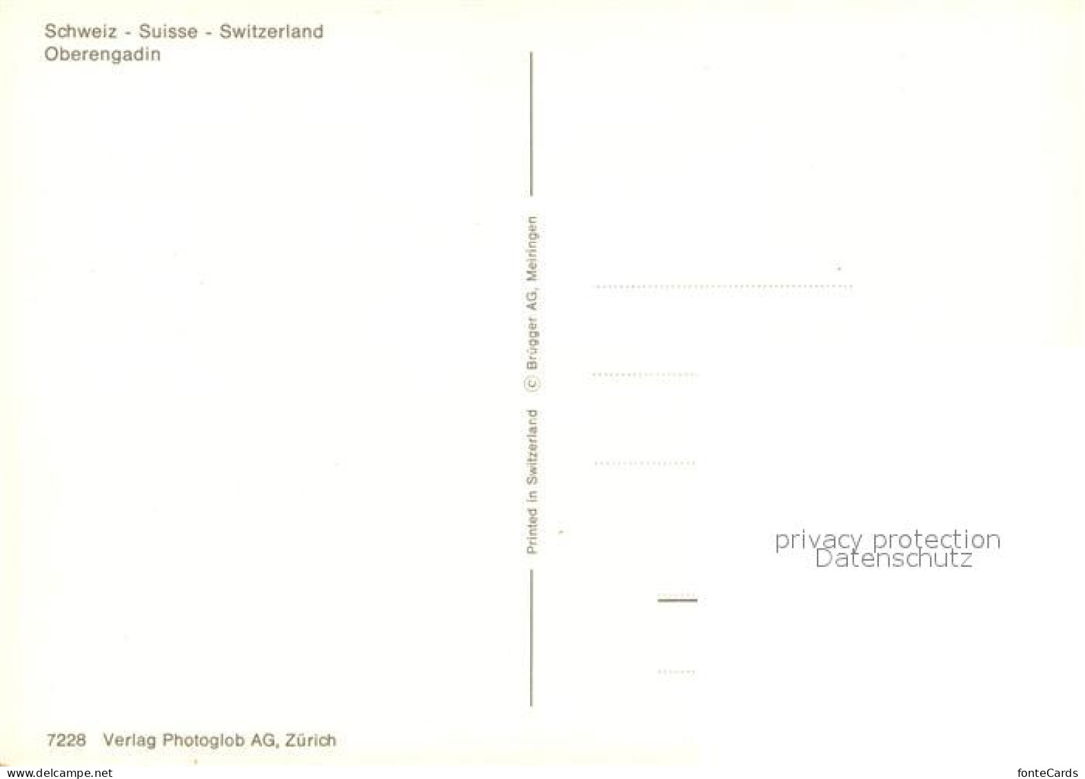 13286734 Oberengadin GR Panoramakarte Oberengadin GR - Sonstige & Ohne Zuordnung