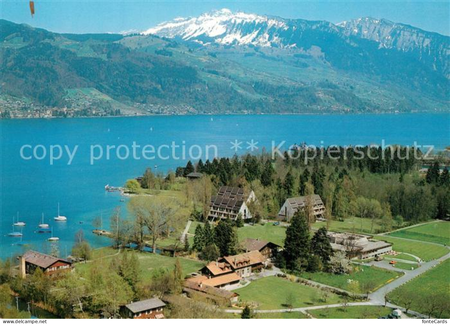 13285332 Gwatt Fliegeraufnahme Heimstaette Thunersee Gwatt - Sonstige & Ohne Zuordnung