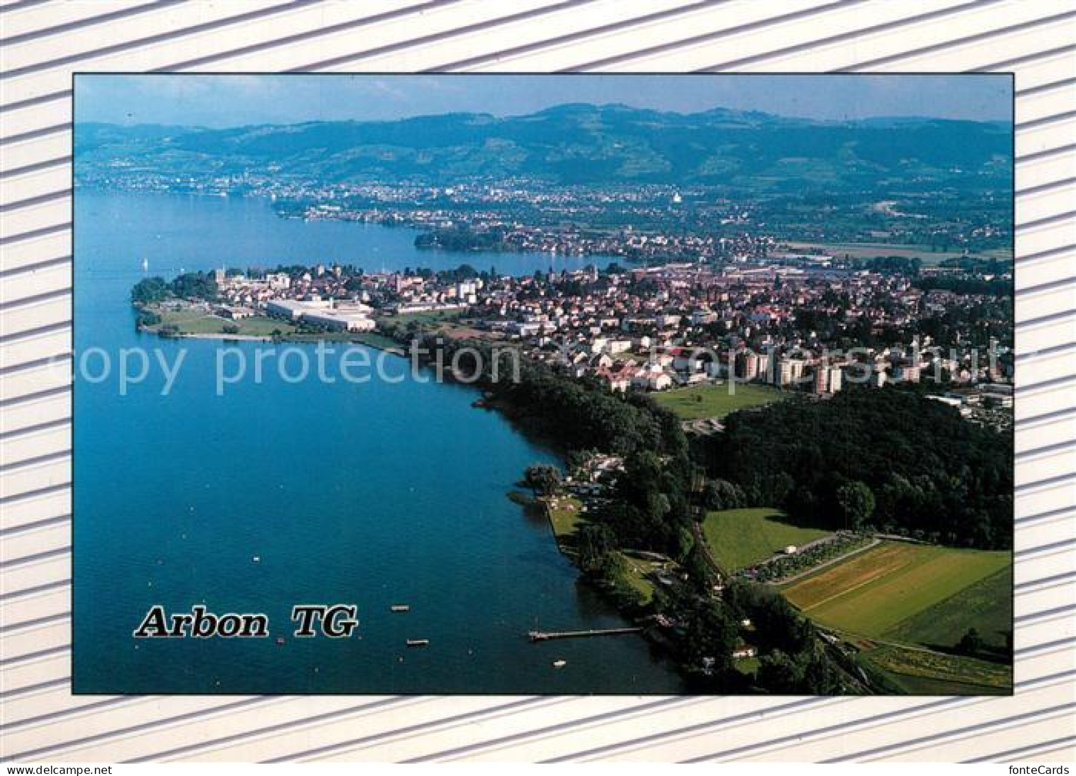 13282643 Arbon  TG Fliegeraufnahme Mit Bodensee Strandbad Und Campingplatz  - Sonstige & Ohne Zuordnung