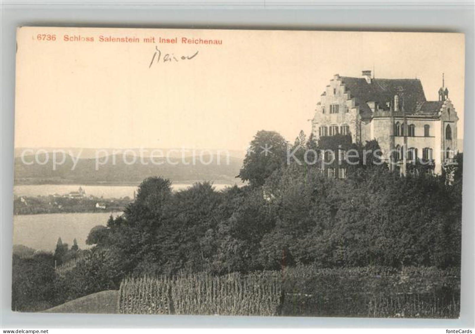 13282211 Salenstein TG Schloss Mit Insel Reichenau Salenstein TG - Sonstige & Ohne Zuordnung