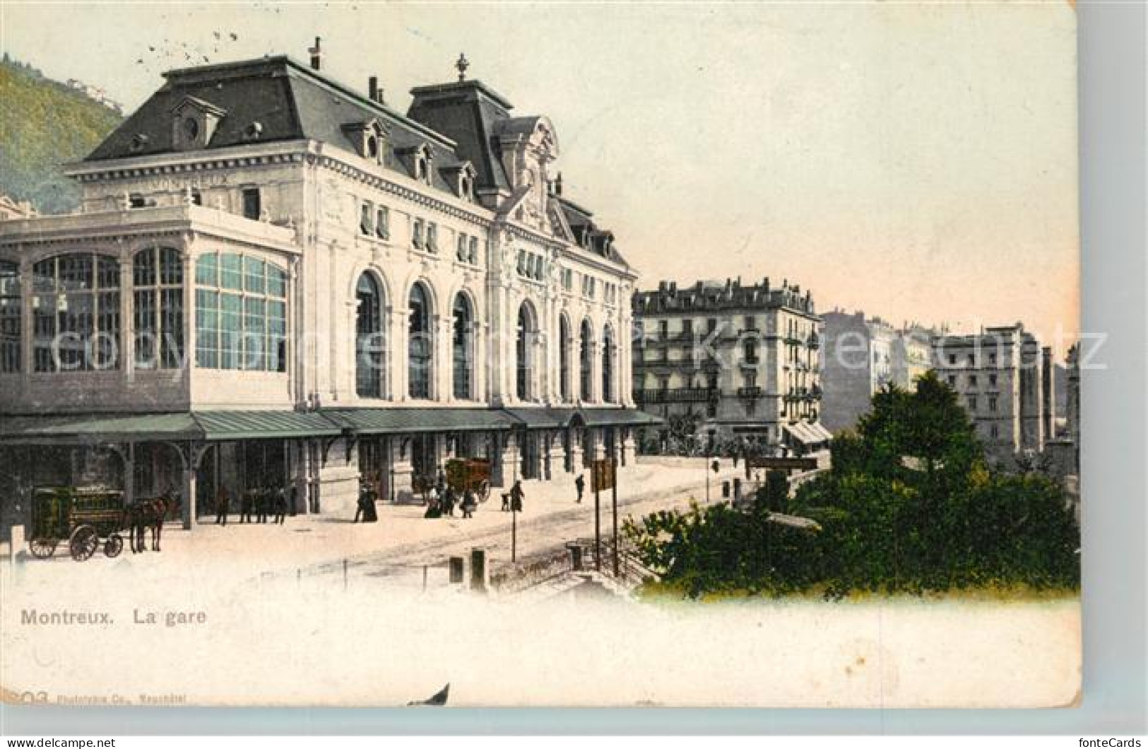 13281052 Montreux VD La Gare Bahnhof Montreux VD - Otros & Sin Clasificación