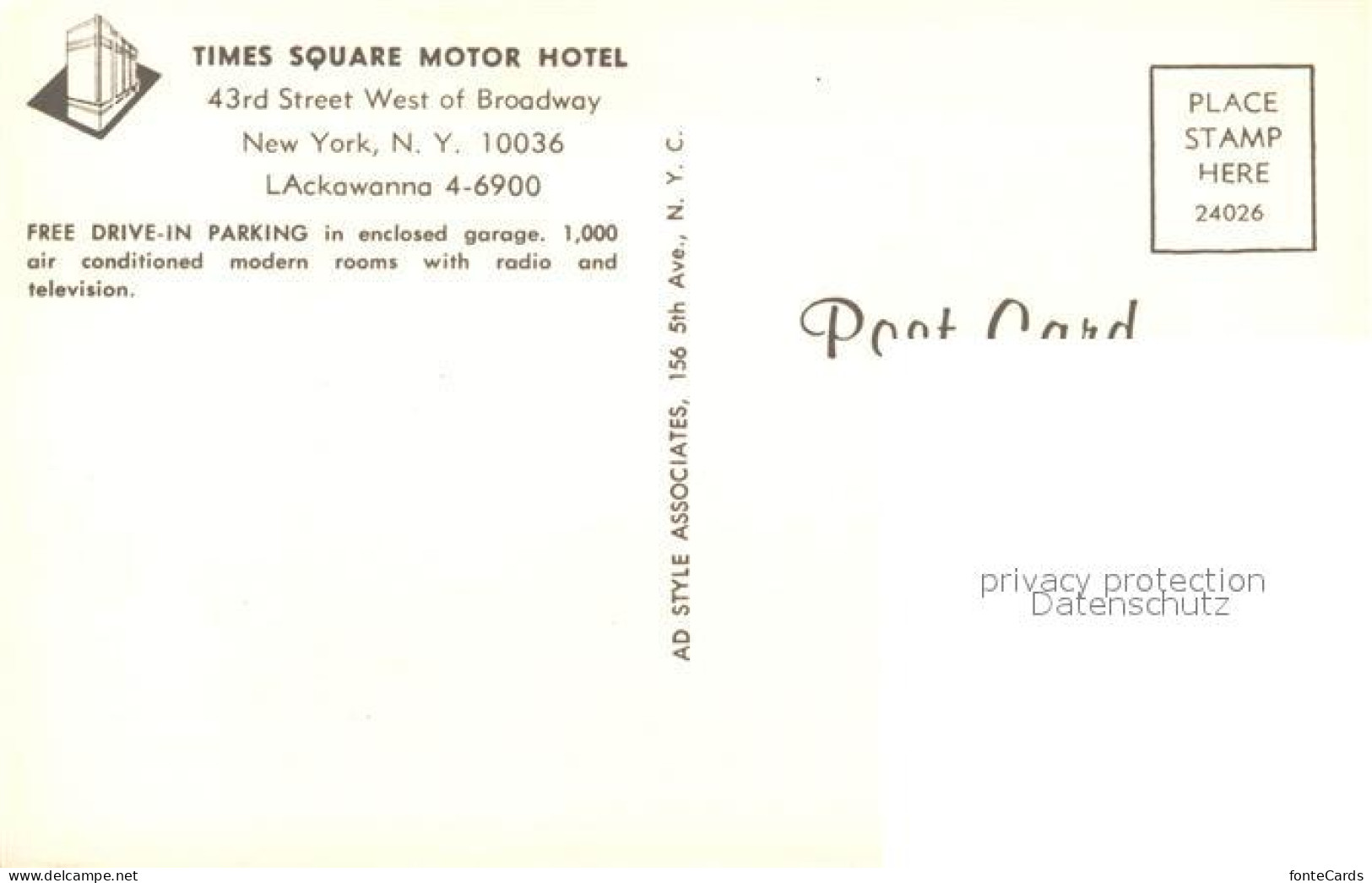 13279926 New_York_City Times Square Motor Hotel - Autres & Non Classés