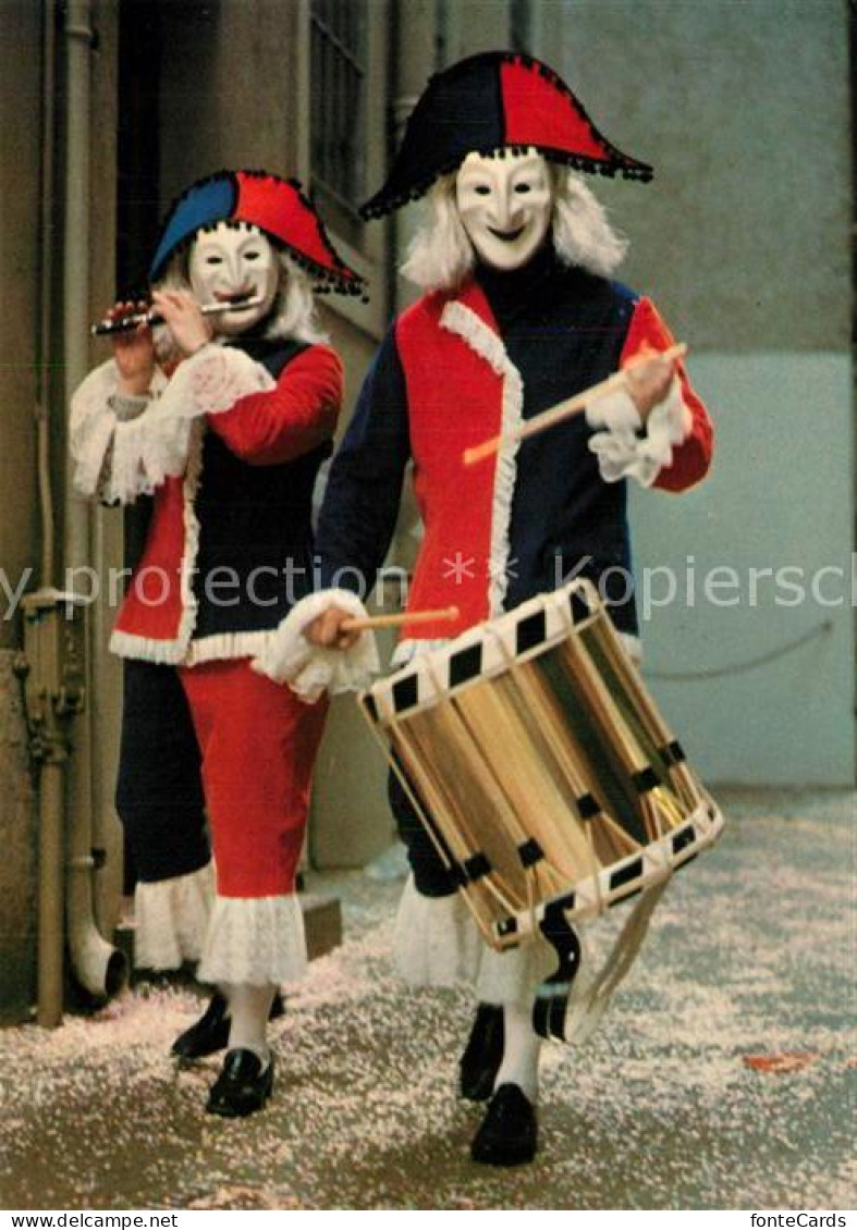 13279860 Basel BS Basler Fasnacht Harlekin Masken Tradition Basel BS - Altri & Non Classificati