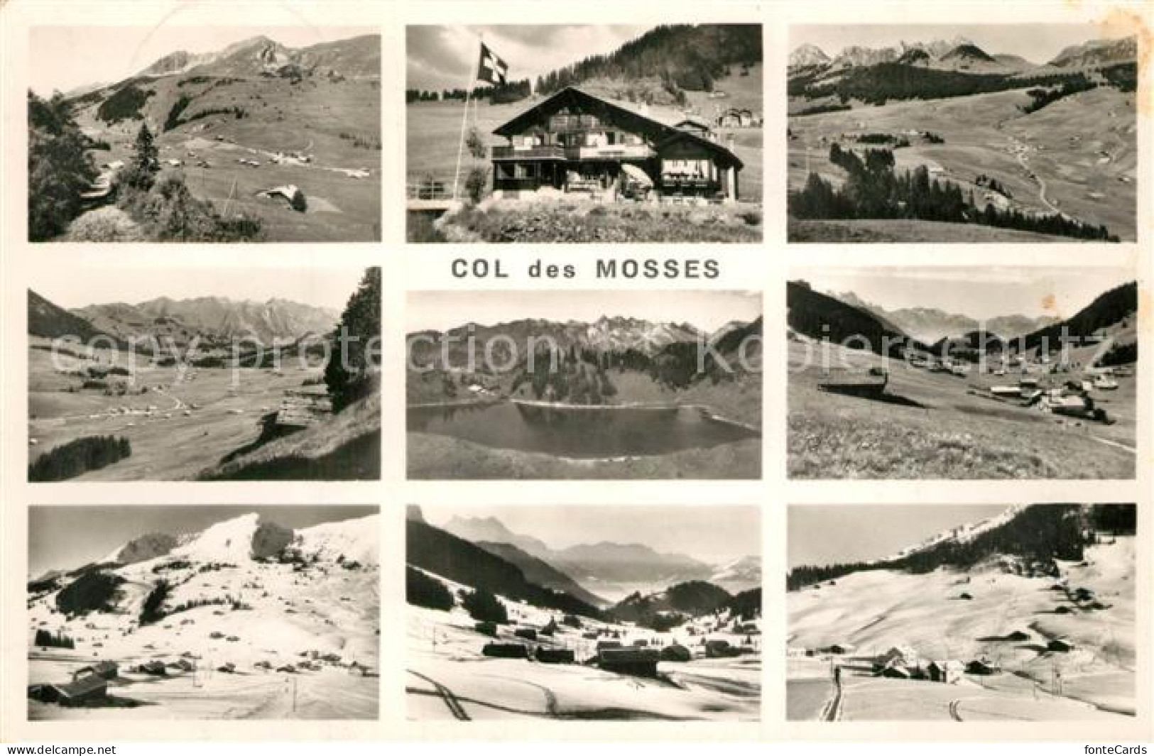 13278144 Col Des Mosses Fliegeraufnahmen Berghaus Col Des Mosses - Altri & Non Classificati