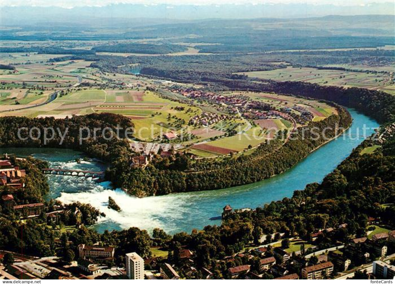 13276952 Neuhausen Rheinfall Fliegeraufnahme Mit Rheinfall Neuhausen Rheinfall - Sonstige & Ohne Zuordnung