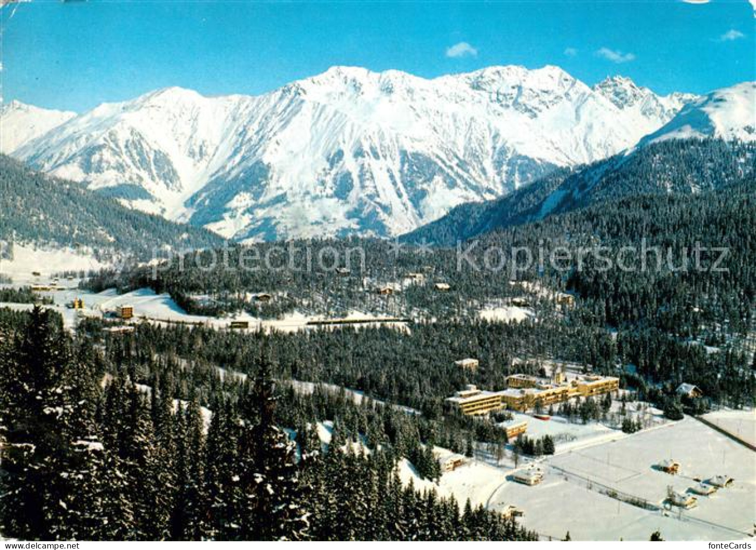 13272054 Wolfgang Davos GR Panorama Gegen Raetikonkette Und Fergenhoerner Hochge - Sonstige & Ohne Zuordnung