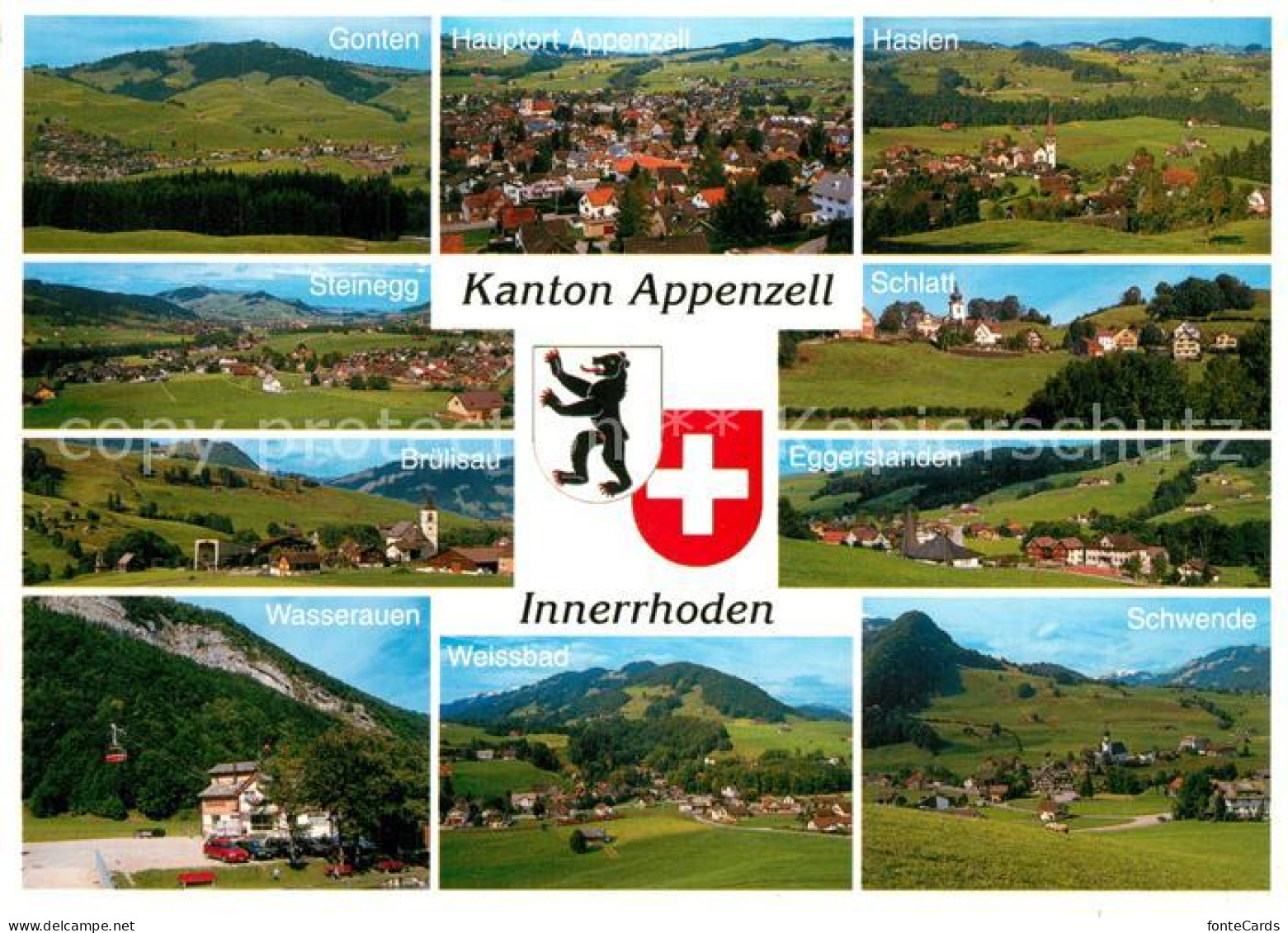 13268833 Appenzell IR Innerrhoden Gonten Haslen Steinegg Eggerstanden Schlatt Ap - Otros & Sin Clasificación