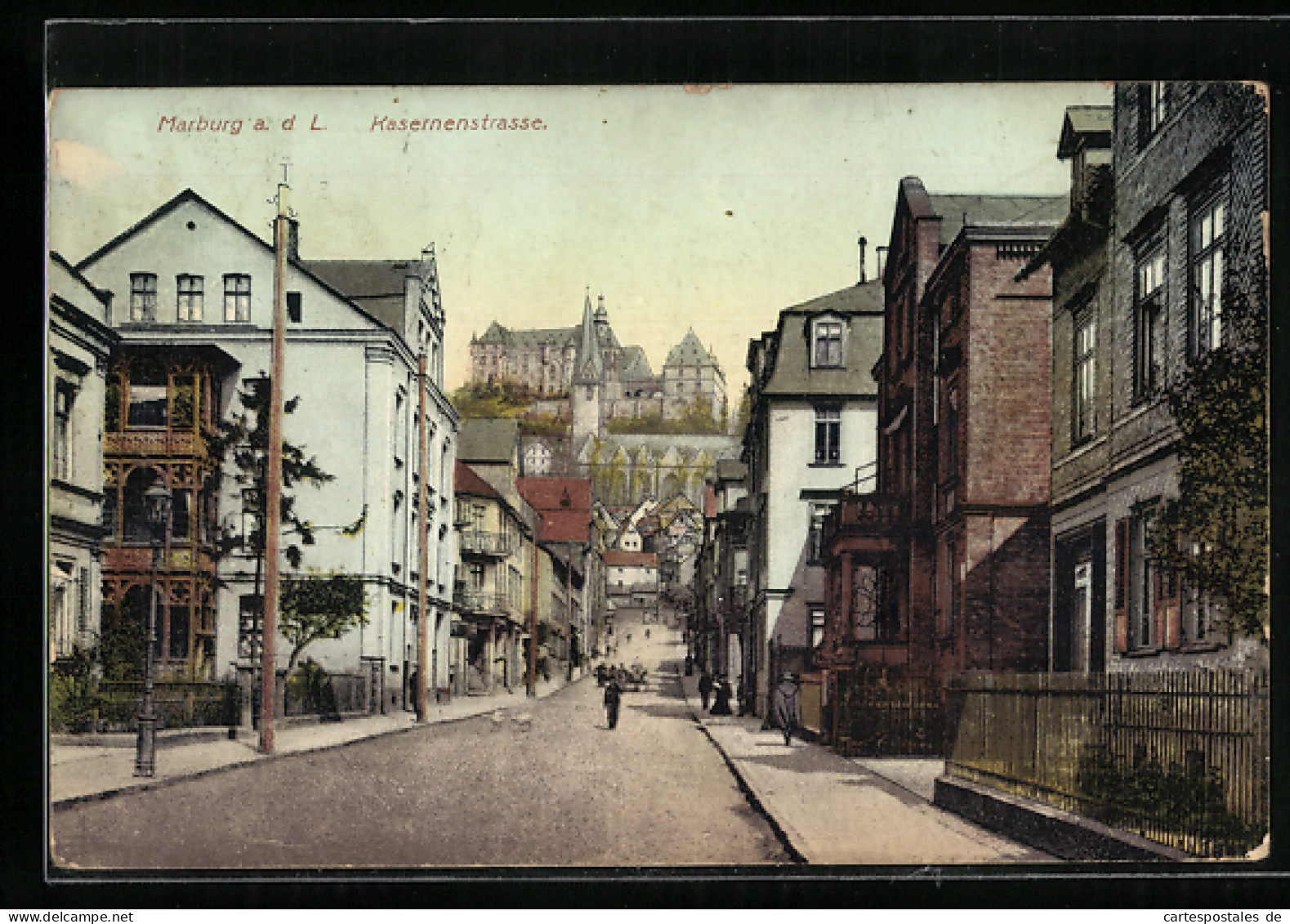 AK Marburg /Lahn, Einsicht In Die Kasernenstrasse  - Marburg