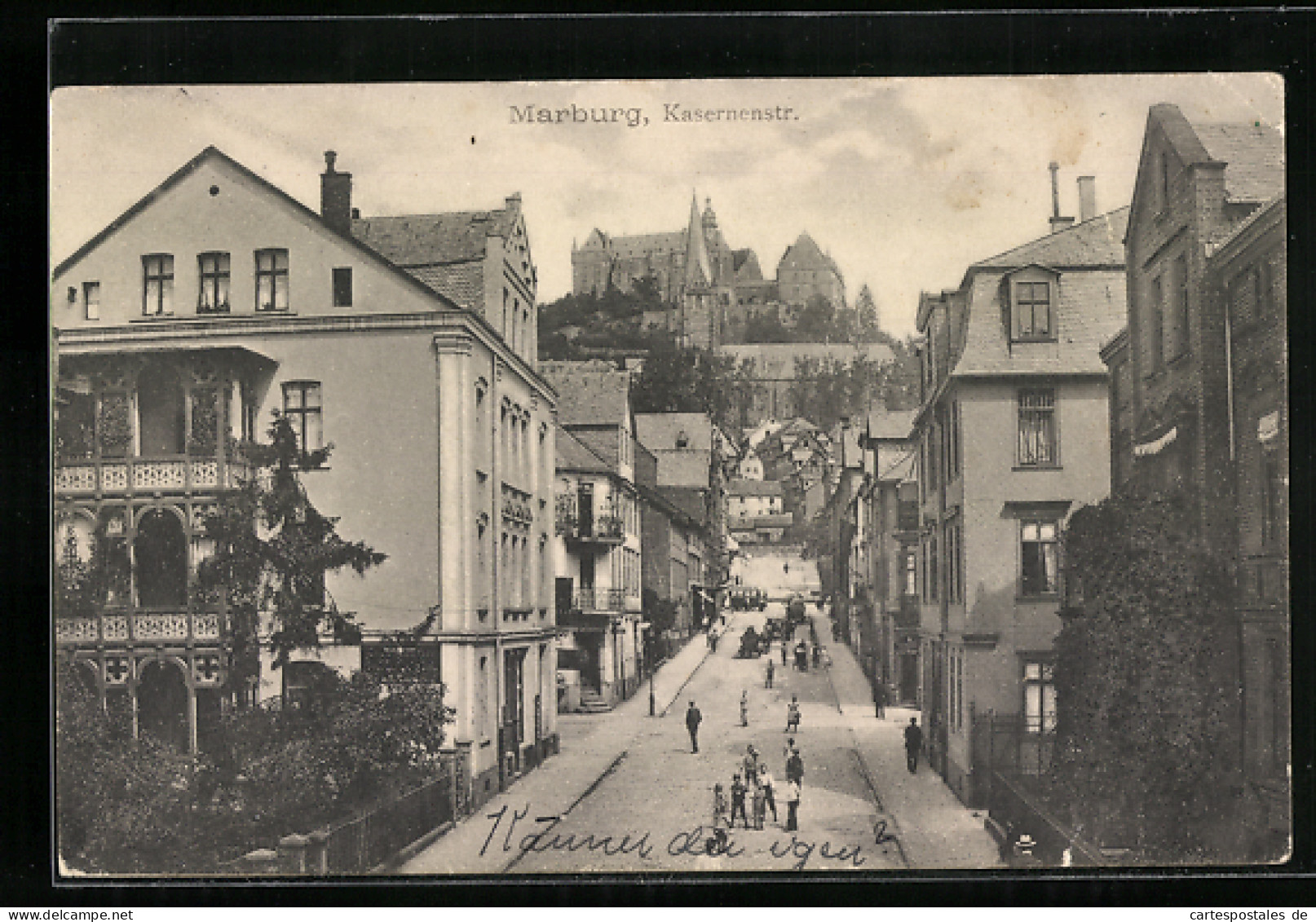 AK Marburg /Lahn, Kasernenstrasse Und Schloss  - Marburg