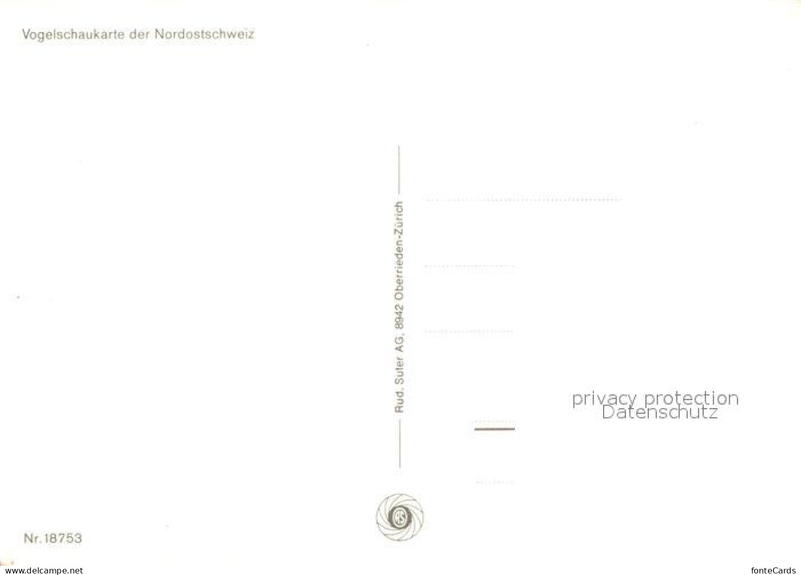 13267298 Nordostschweiz Fliegeraufnahme Panoramakarte Nordostschweiz - Autres & Non Classés