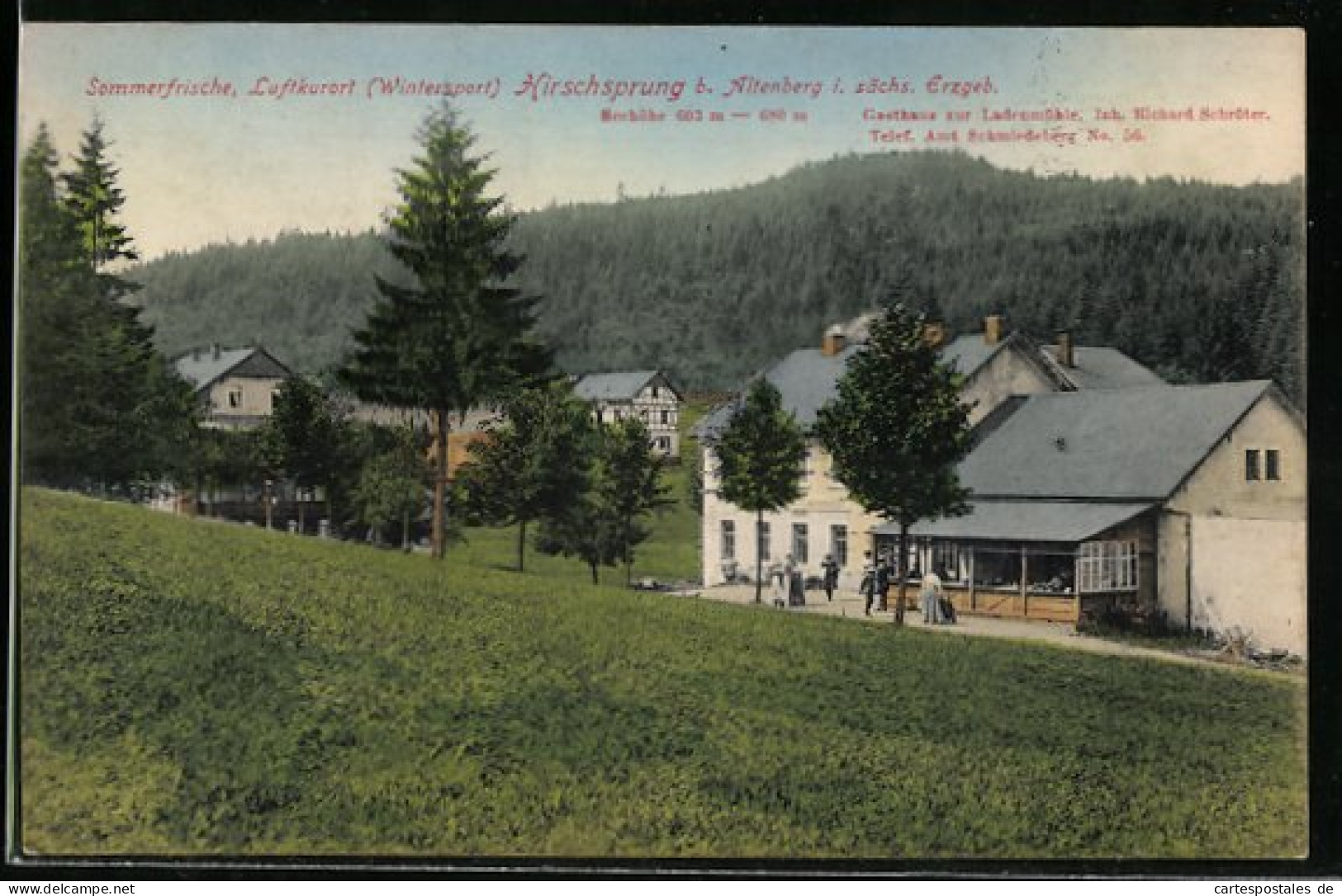 AK Hirschsprung Bei Altenberg, Gasthaus Zur Ladenmühle  - Altenberg