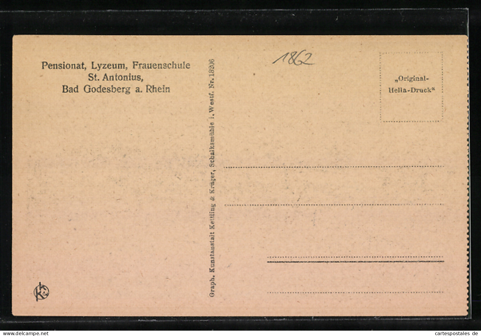 AK Bad Godesberg, Pensionat, Lyzeum, Frauenschule, St. Antonius, Empfangszimmer  - Other & Unclassified