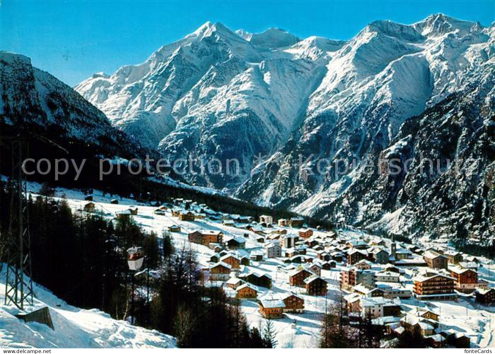 13249172 Graechen VS Luftseilbahn Hannigalp Weisshorn Brunegghorn Bishorn Wallis - Andere & Zonder Classificatie