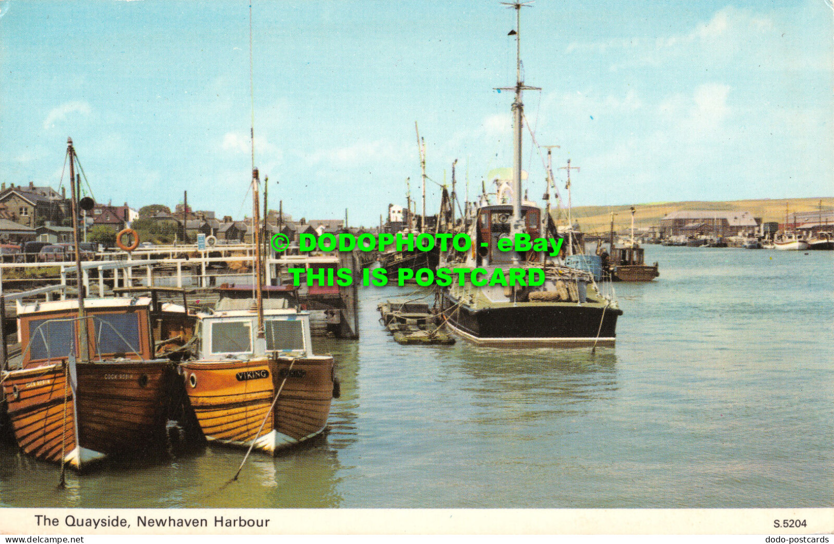 R524949 Newhaven Harbour. The Quayside. E. T. W. Dennis. Photocolour - Wereld