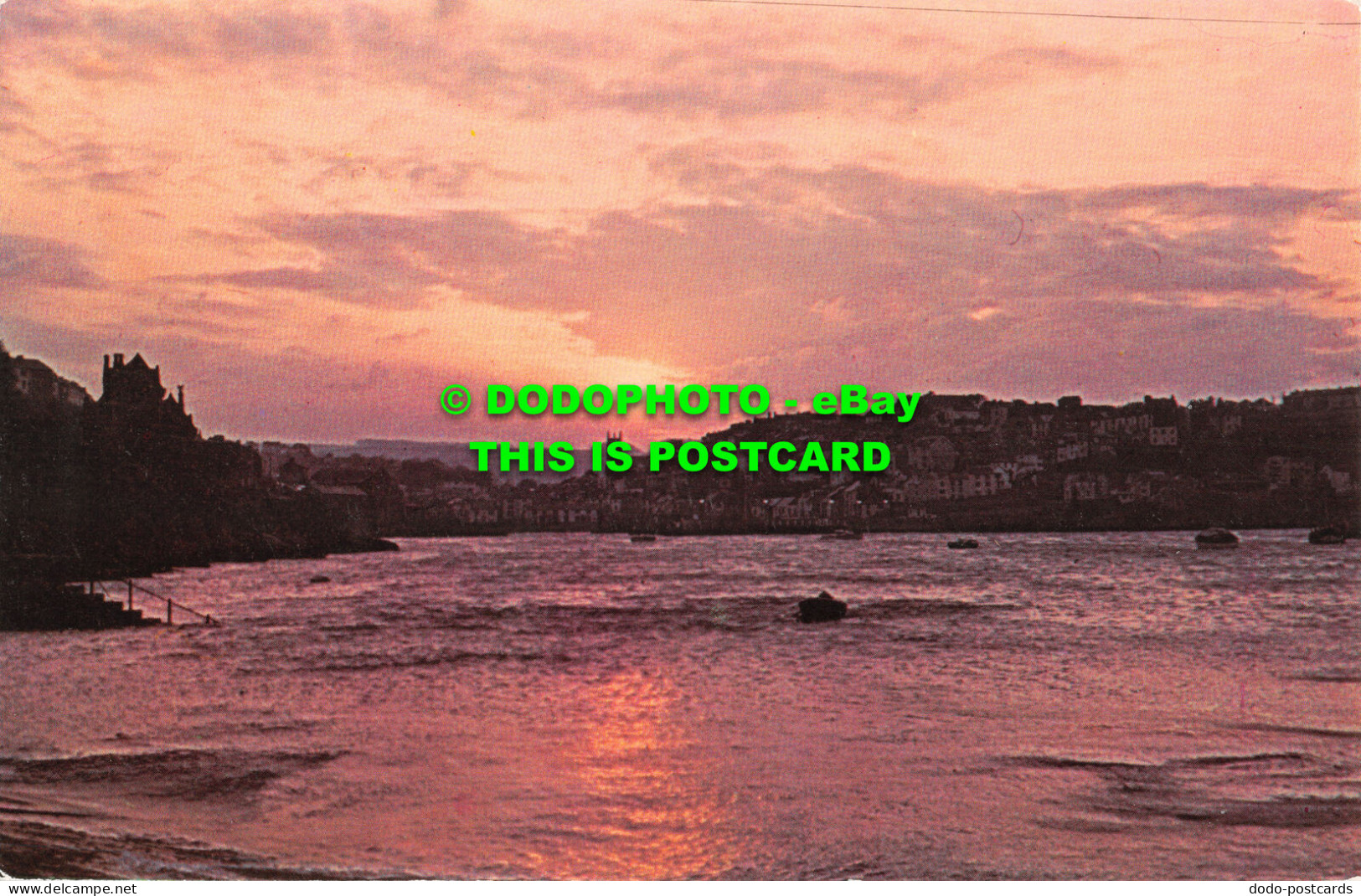 R524953 Sunset Over Brixham. Postcard - World