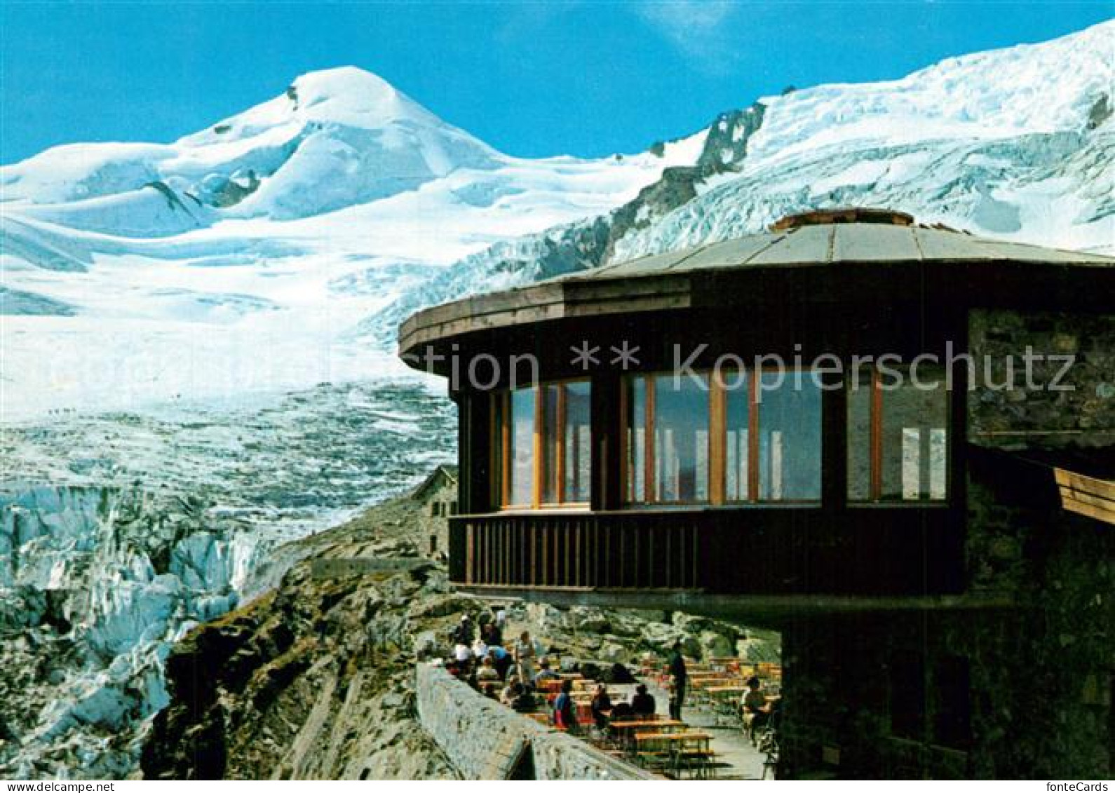 13246578 Saas-Fee Restaurant Berghaus Laengfluh Feegletscher Allalinhorn Saas-Fe - Andere & Zonder Classificatie