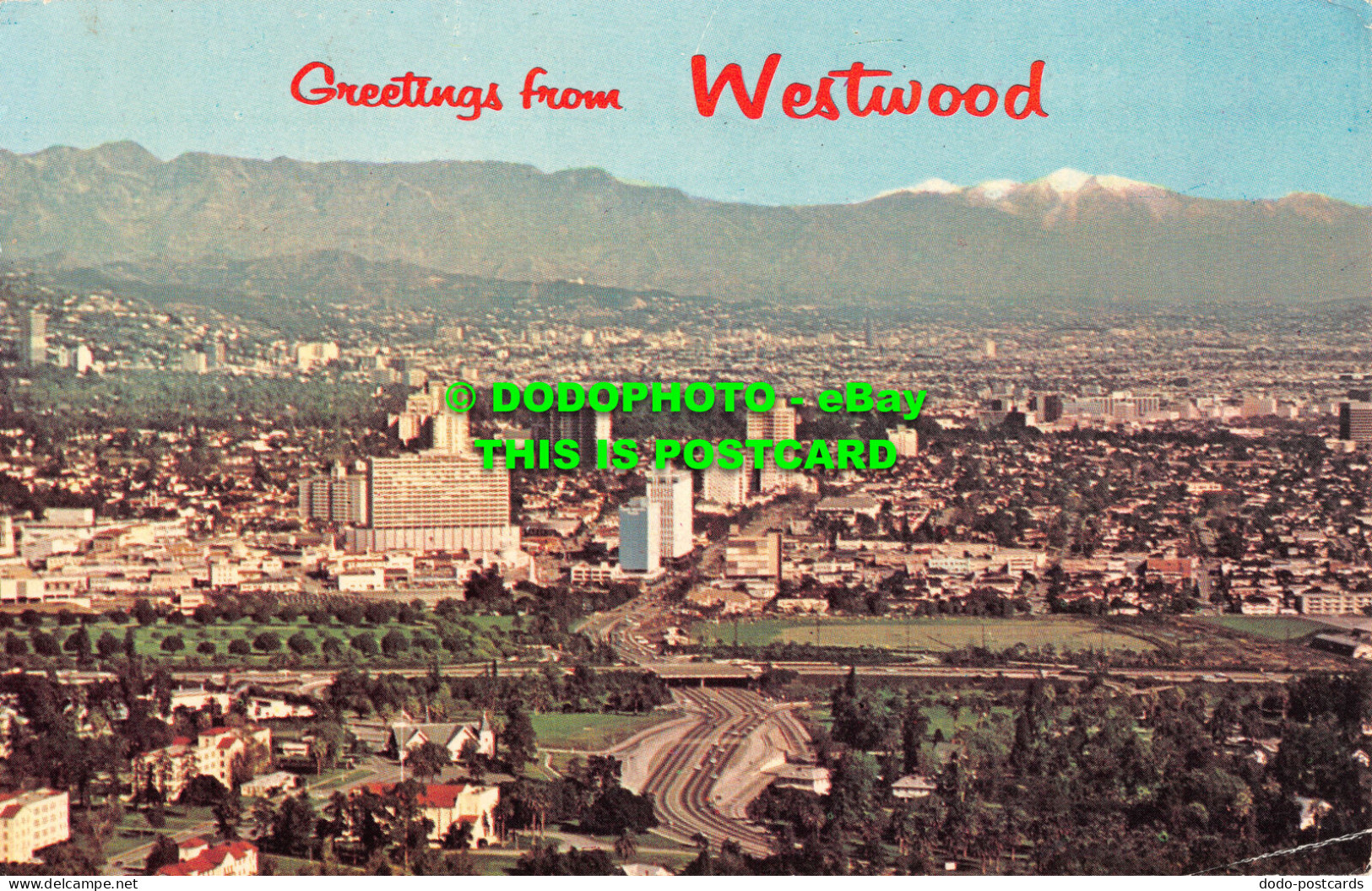 R524704 Greetings From Westwood. Home Of U. C. I. A. Mitock. Plastichrome. Tom C - Wereld