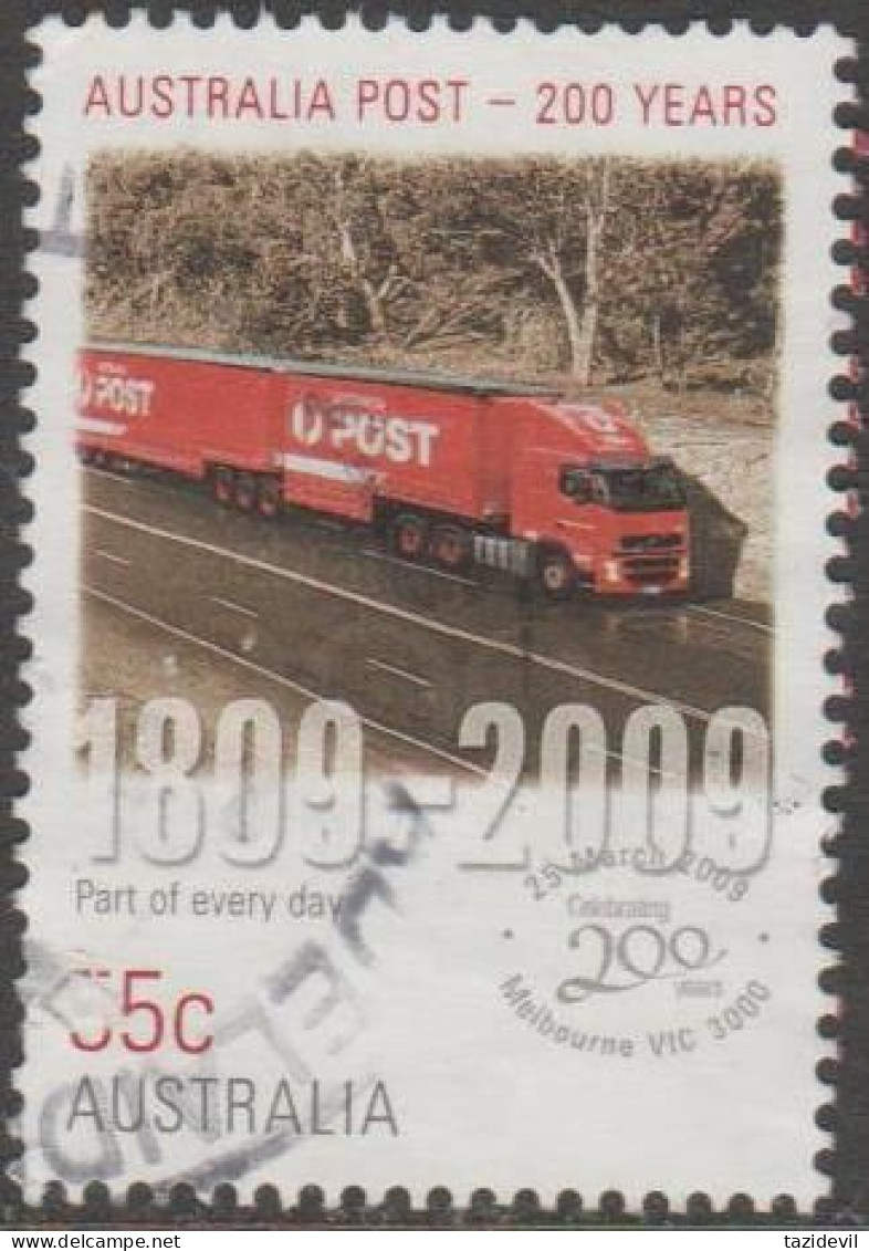 AUSTRALIA - USED 2009 55c 200 Years Of Australia Post - Part Of Everyday - Train - Gebraucht