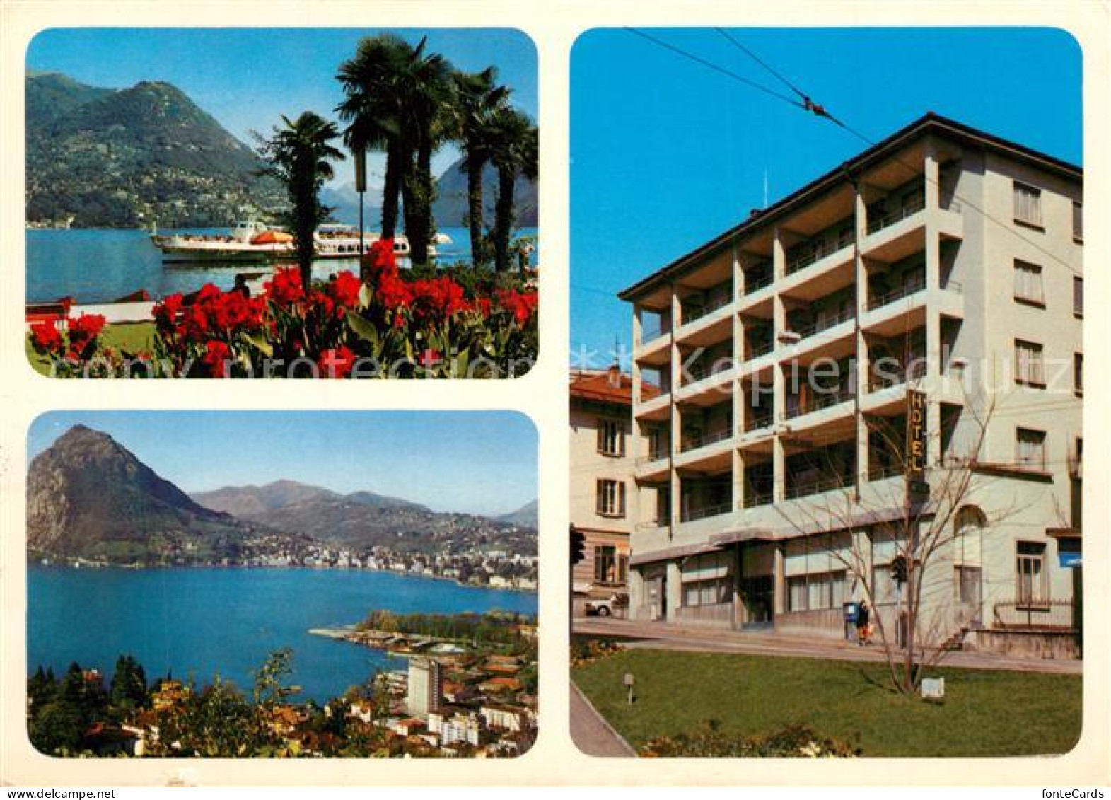 13245863 Lugano Lago Di Lugano Hotel Besso Promenade Luganer See Fahrgastschiff  - Other & Unclassified