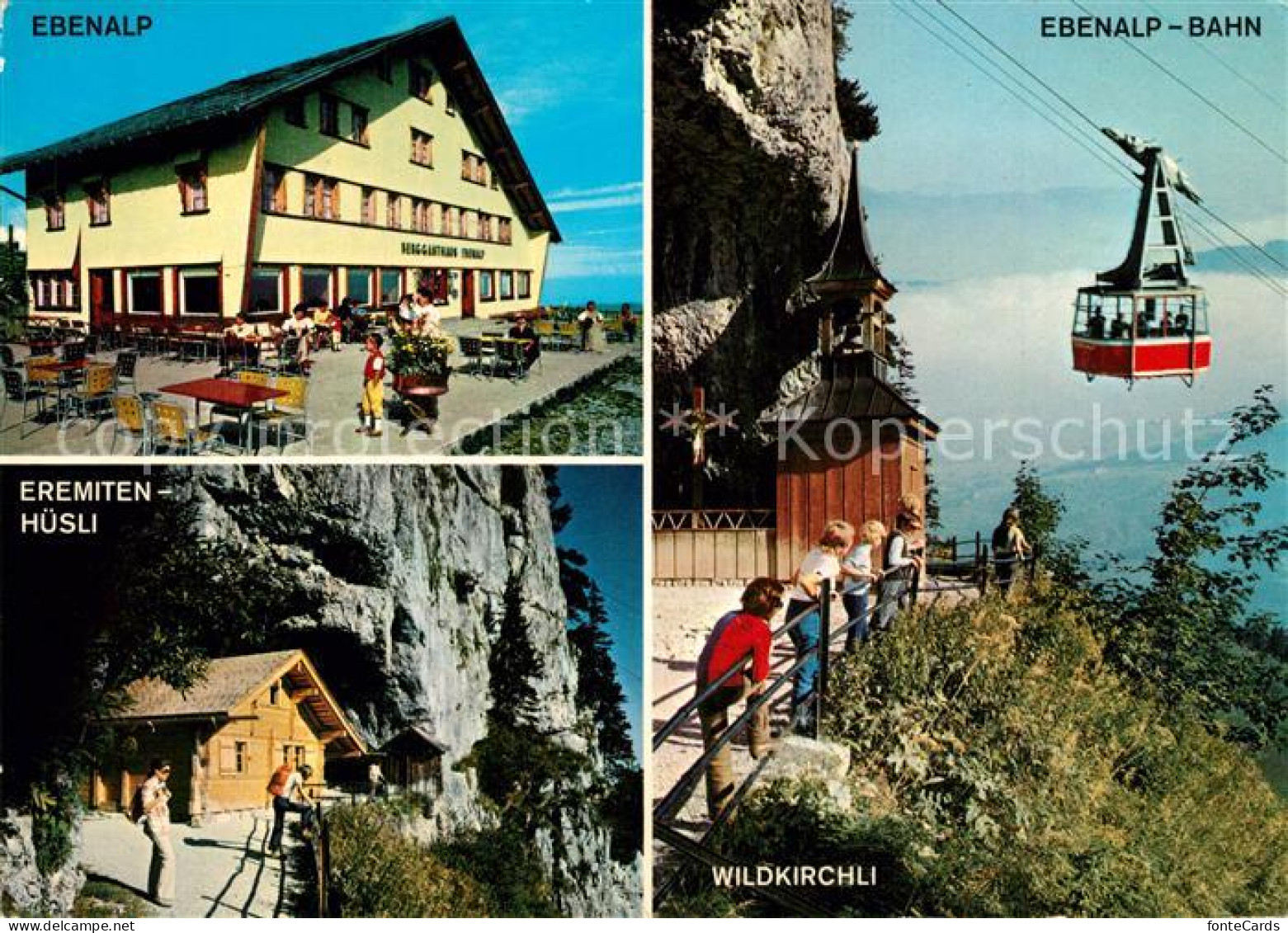 13245854 Ebenalp Bergbahn Wildkirchli Eremitenhuesli Berggasthaus Ebenalp - Autres & Non Classés