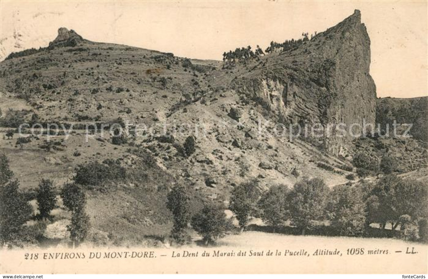 13245251 Col De La Croix Mont Dore La Dent Du Marais Du Saut De La Pucelle Col D - Altri & Non Classificati