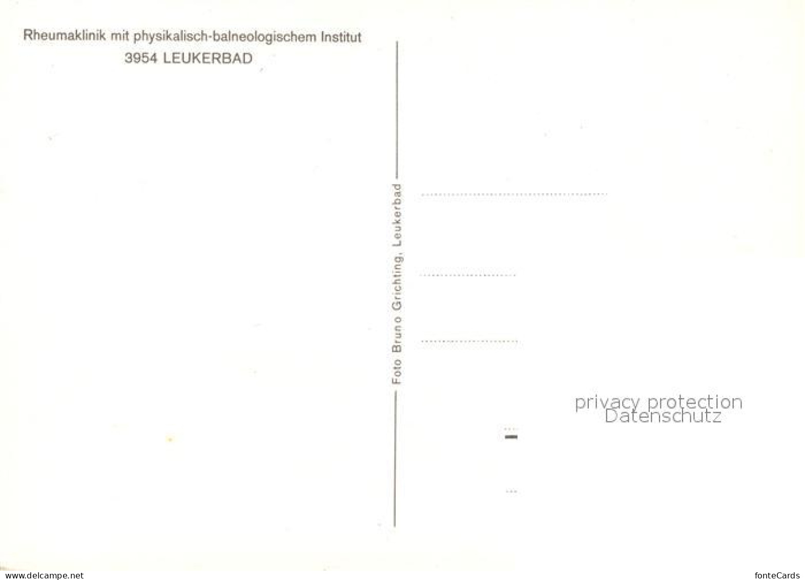 13244991 Leukerbad Rheumaklinik Physikalisch Balneologisches Institut Leukerbad - Andere & Zonder Classificatie