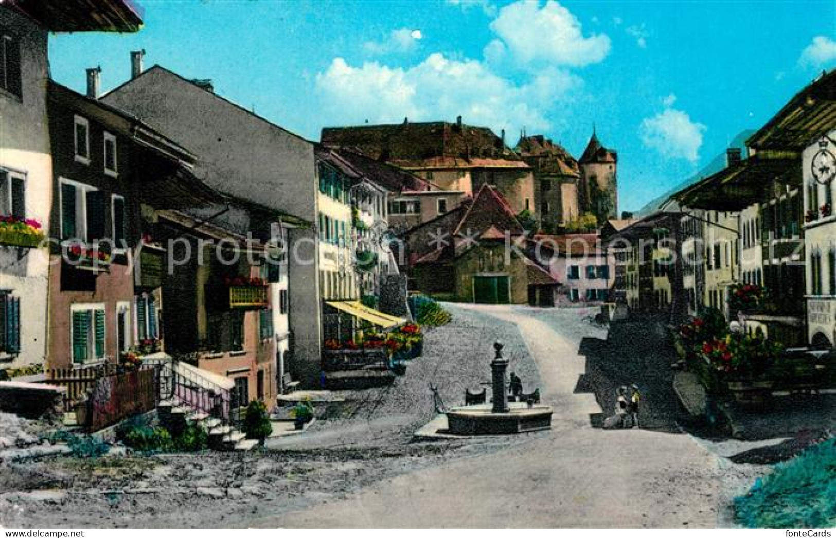 13242871 Gruyeres FR Brunnenplatz Gruyeres FR - Andere & Zonder Classificatie