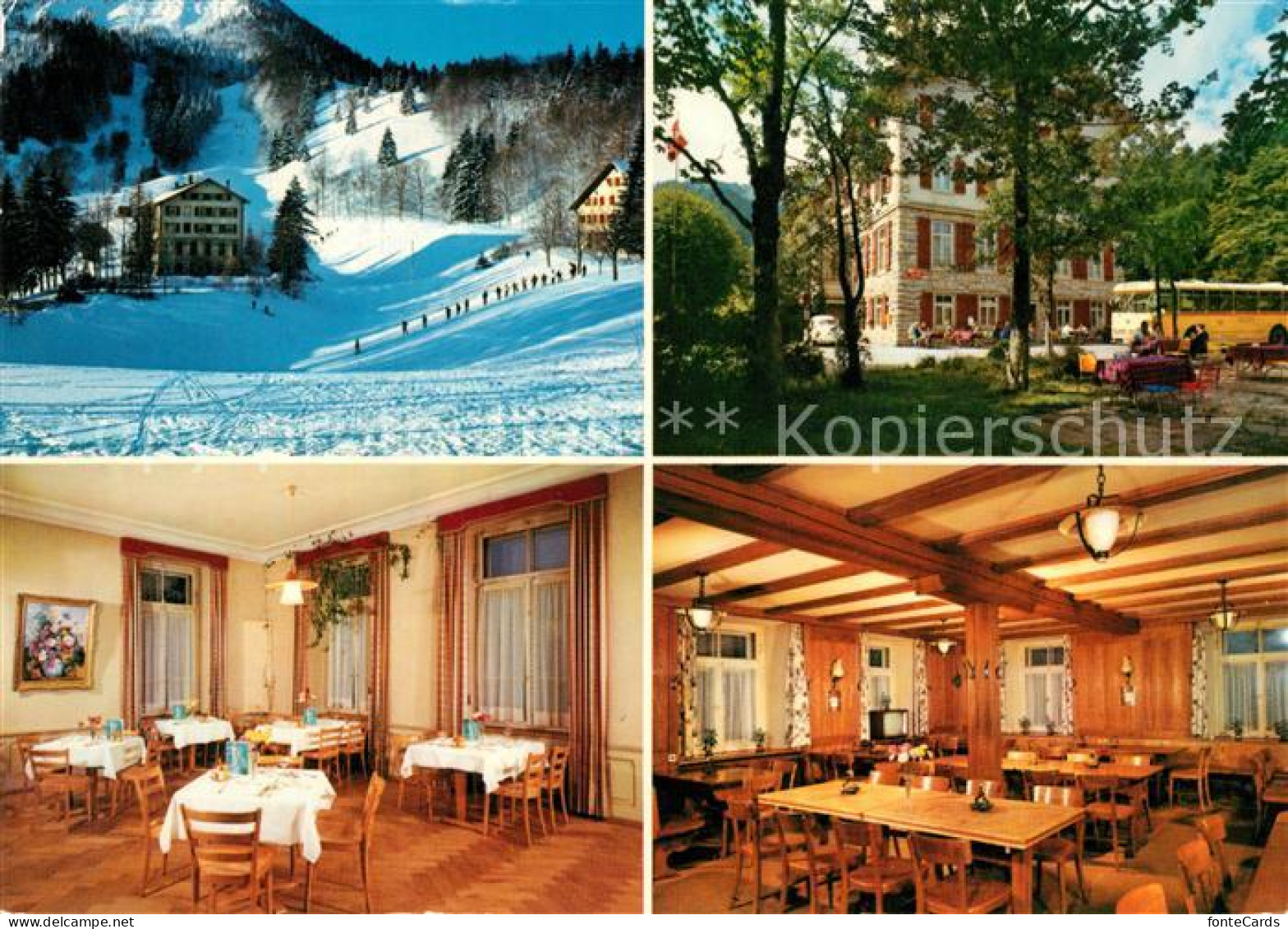 13241151 Oberbalmberg Hotel Kurhaus Restaurant Garten Winterlandschaft Alpen Obe - Sonstige & Ohne Zuordnung