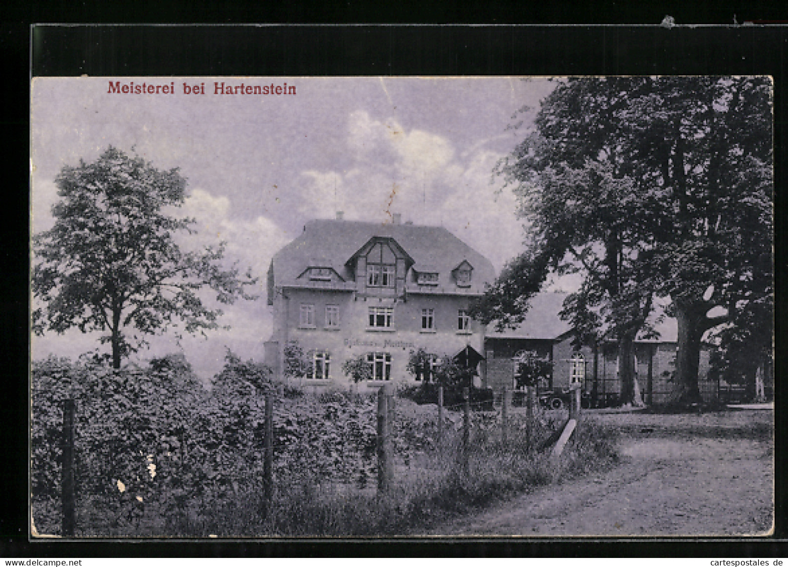 AK Hartenstein I. Erzgeb., Gasthaus Und Sommerfrische Meisterei  - Hartenstein