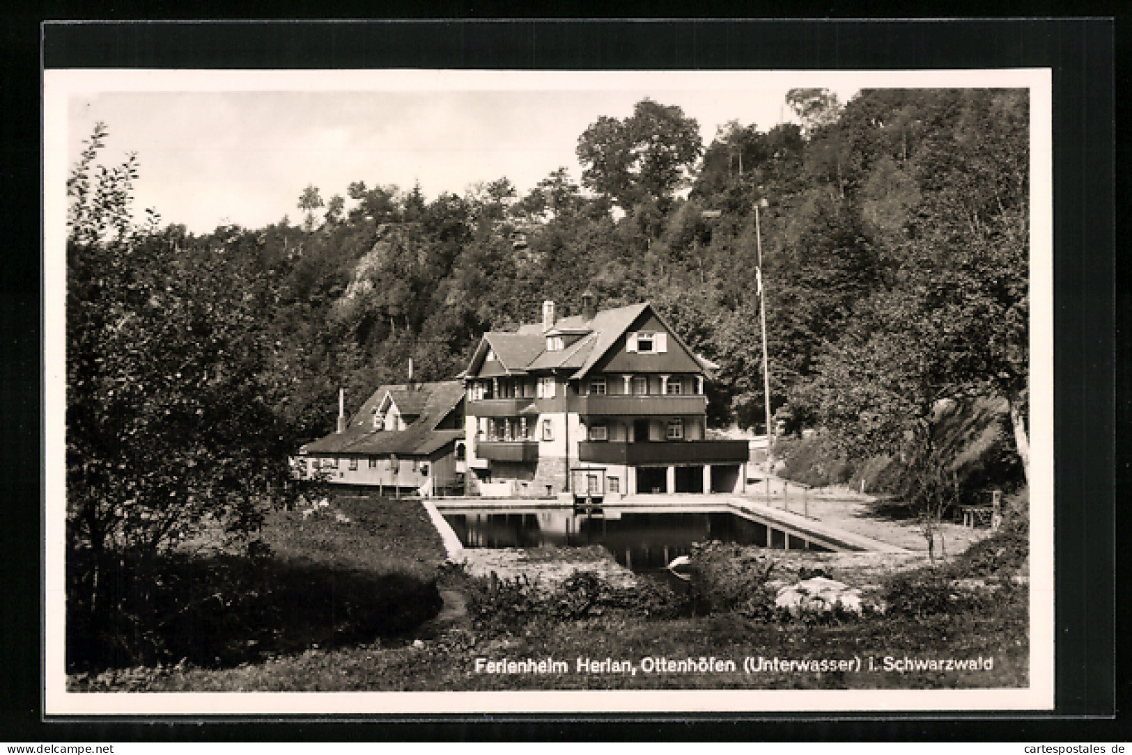 AK Ottenhöfen /Unterwasser I. Schwarzwald, Ferienheim Herlan  - Autres & Non Classés