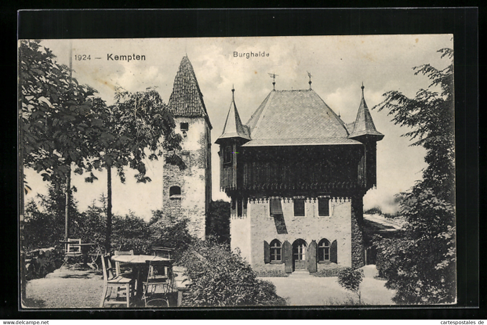 AK Kempten, Gasthaus Auf Der Burghalde  - Kempten