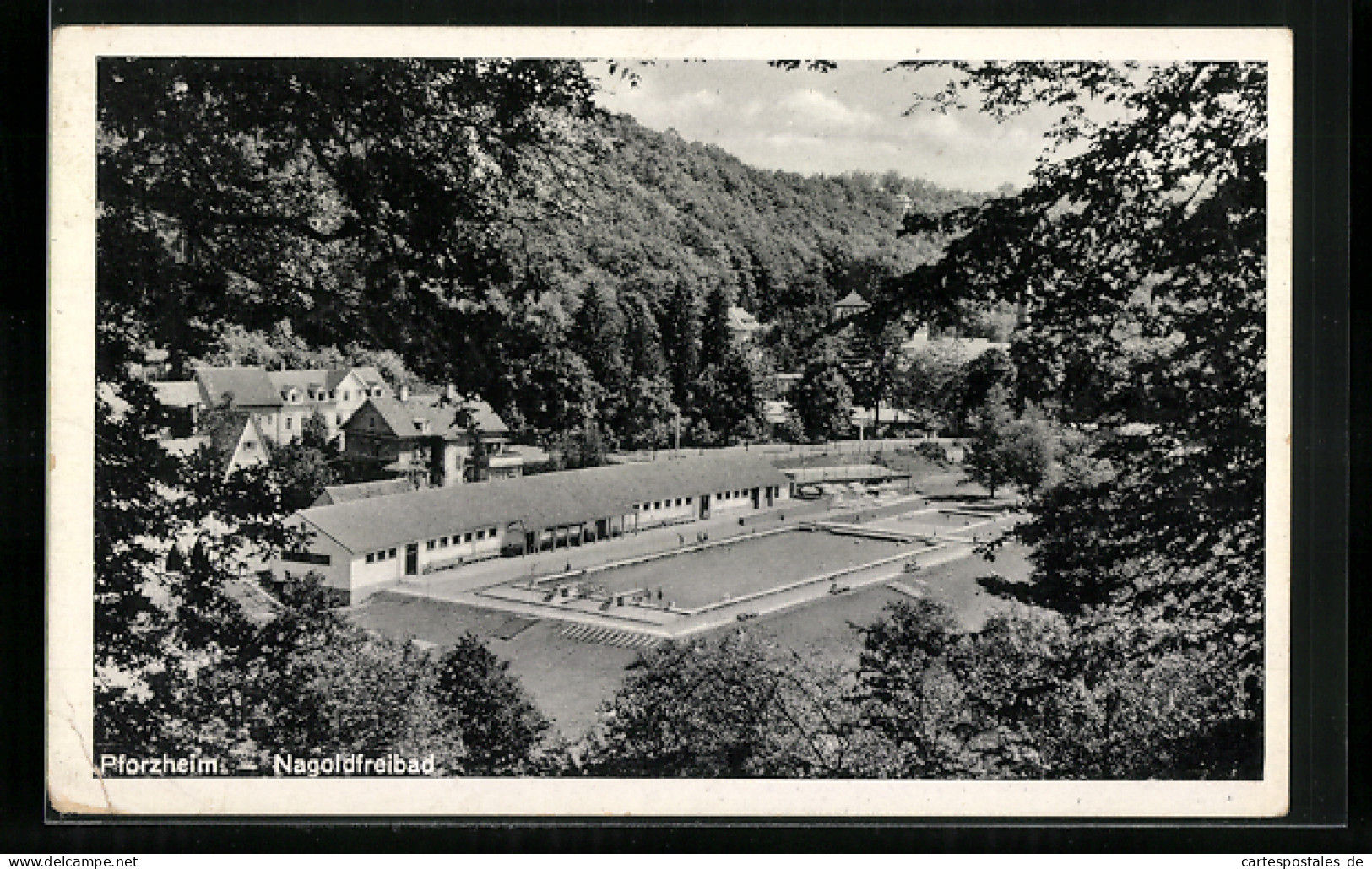 AK Pforzheim, Blick Auf Das Nagoldfreibad  - Pforzheim