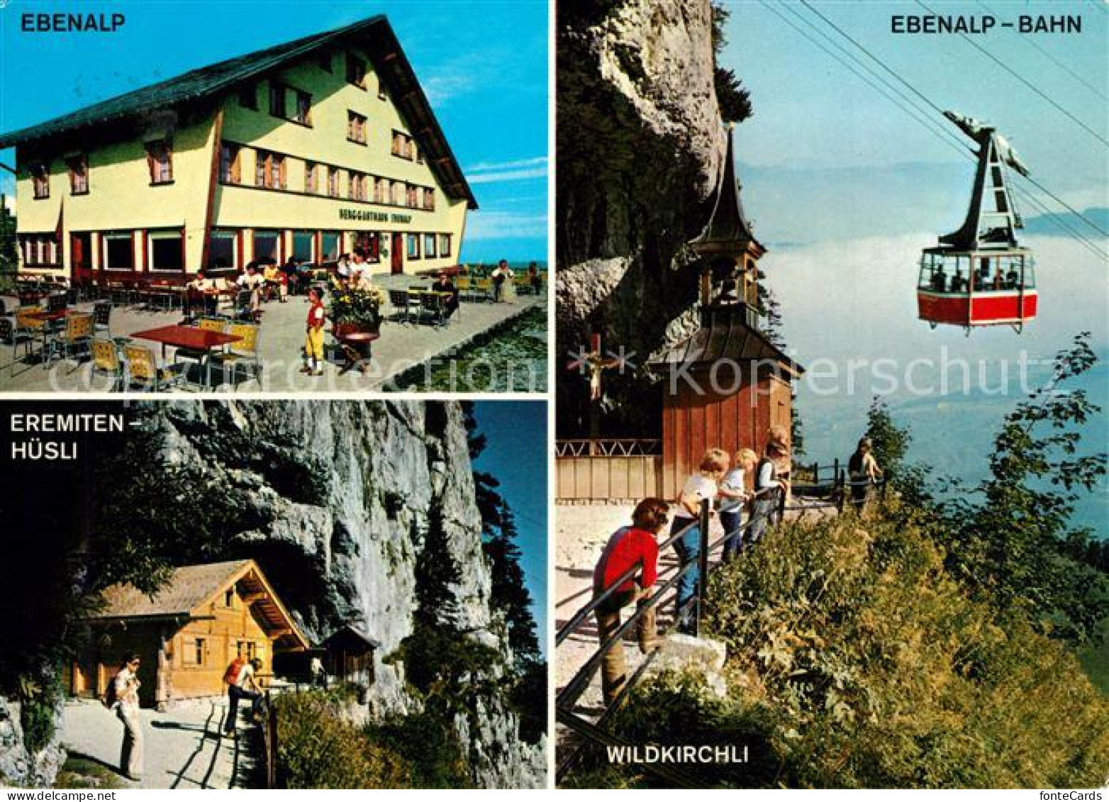 13238304 Ebenalp Eremiten Huesli Ebenalp Bahn Wildkirchli Ebenalp - Andere & Zonder Classificatie