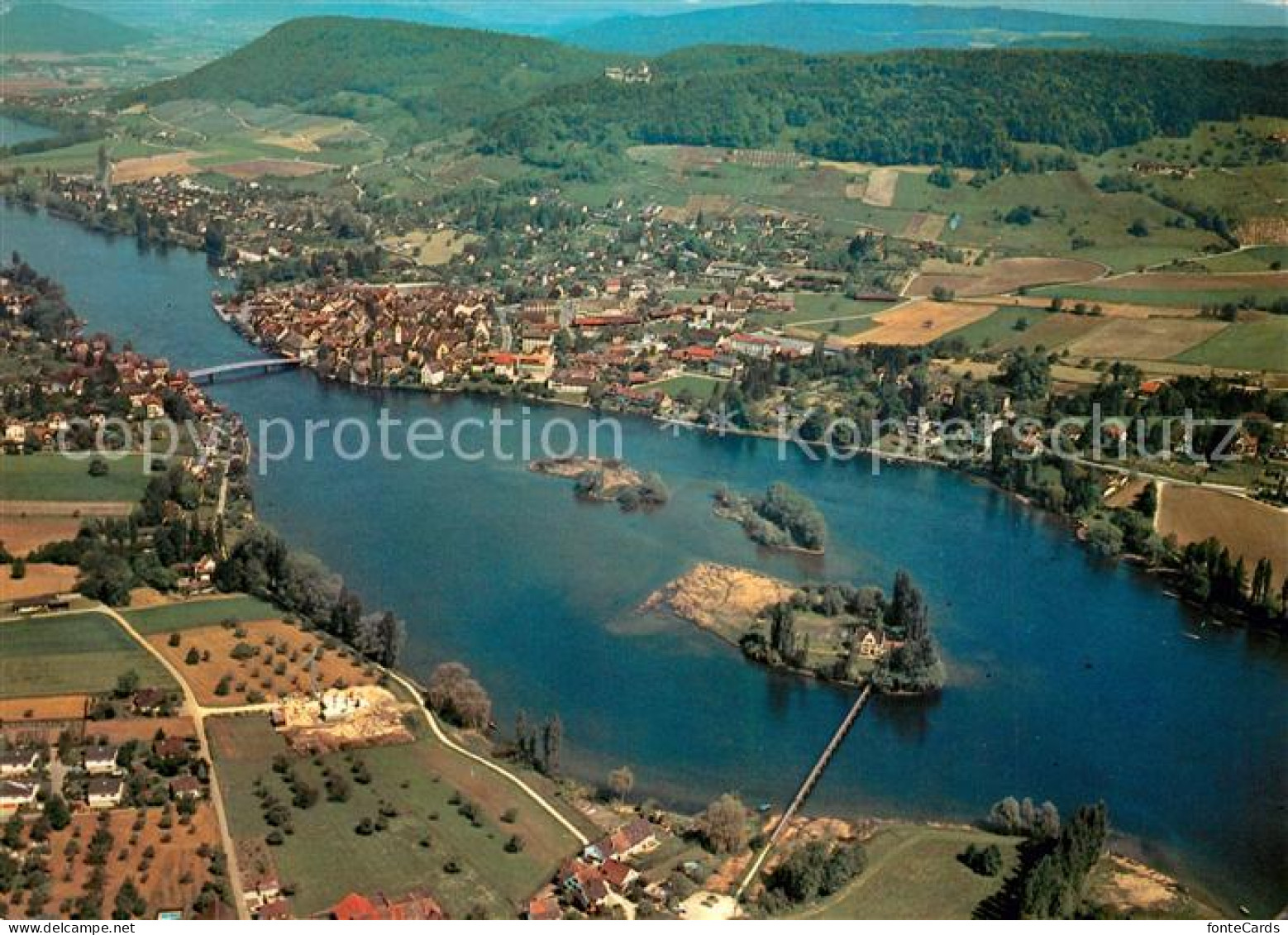 13238302 Eschenz St Otmar Im Werd Mit Stein Am Rhein Fliegeraufnahme Eschenz - Otros & Sin Clasificación