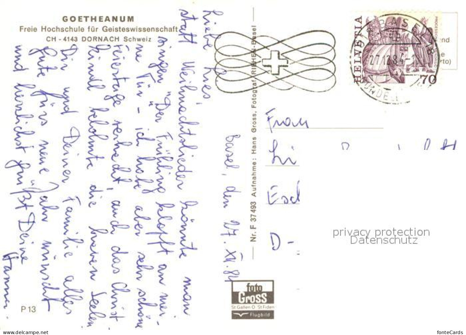 13237610 Dornach SO Fliegeraufnahme Goetheanum Dornach SO - Otros & Sin Clasificación