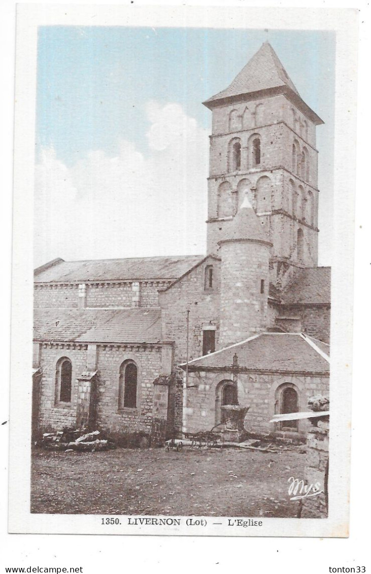 LIVERNON - 46 - CPA COLORISEE - L'Eglise - TOUL 7 - - Livernon