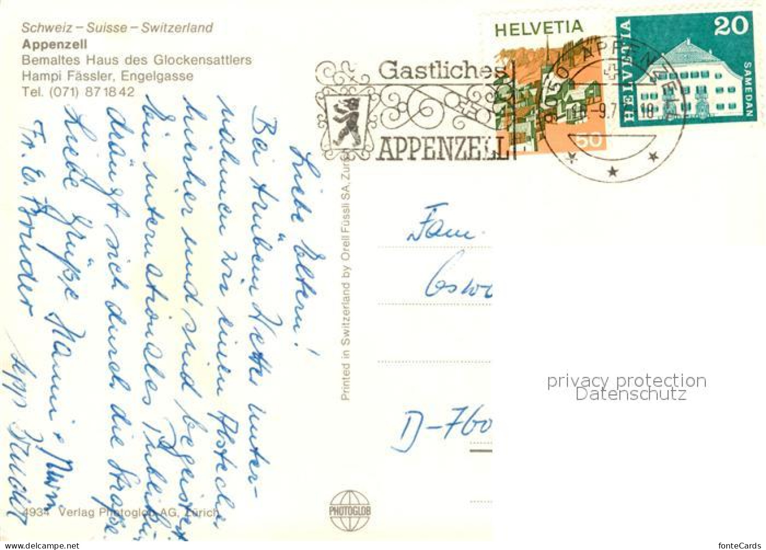 13236684 Appenzell IR Bemaltes Haus Des Glockensattlers Hampi Faessler Appenzell - Altri & Non Classificati