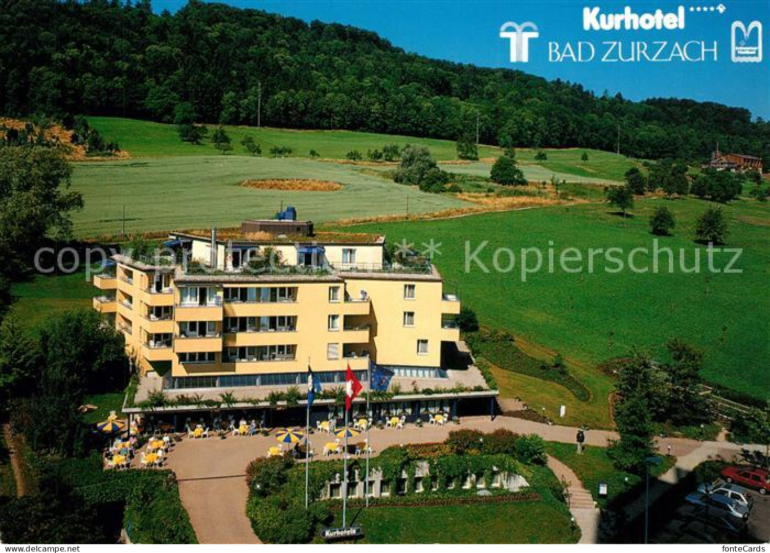 13235848 Bad Zurzach Kurhotel Fliegeraufnahme Bad Zurzach - Sonstige & Ohne Zuordnung