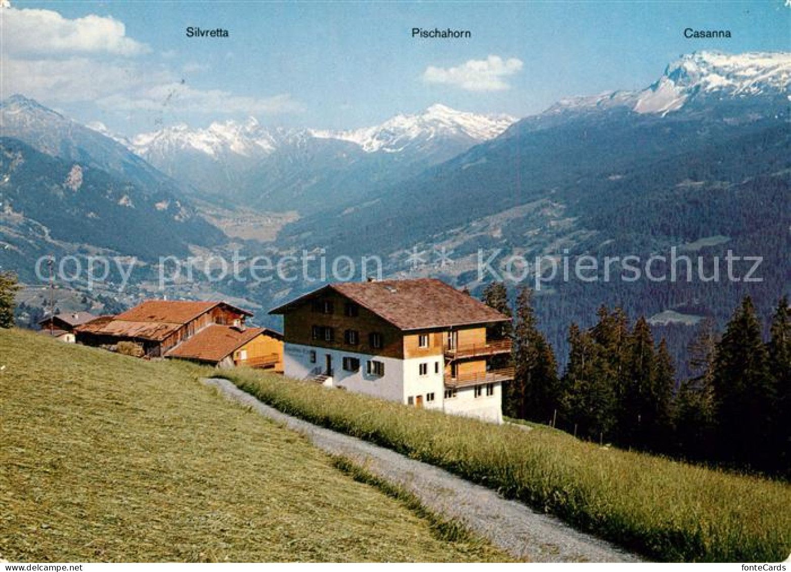 13235812 Pany Erholungsheim Eben Ezer Mit Blick Ins Praettigau Alpenpanorama Pan - Autres & Non Classés