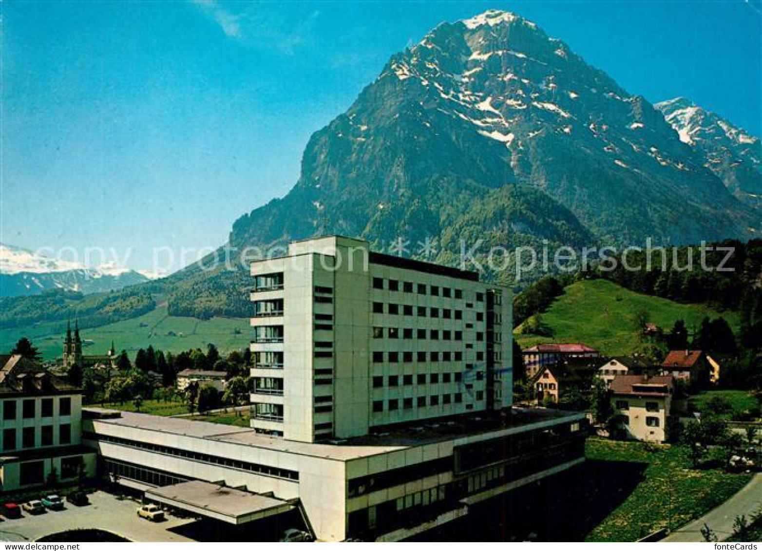 13235810 Glarus GL Kantonsspital Mit Vorderglaernisch Glarner Alpen Glarus GL - Sonstige & Ohne Zuordnung