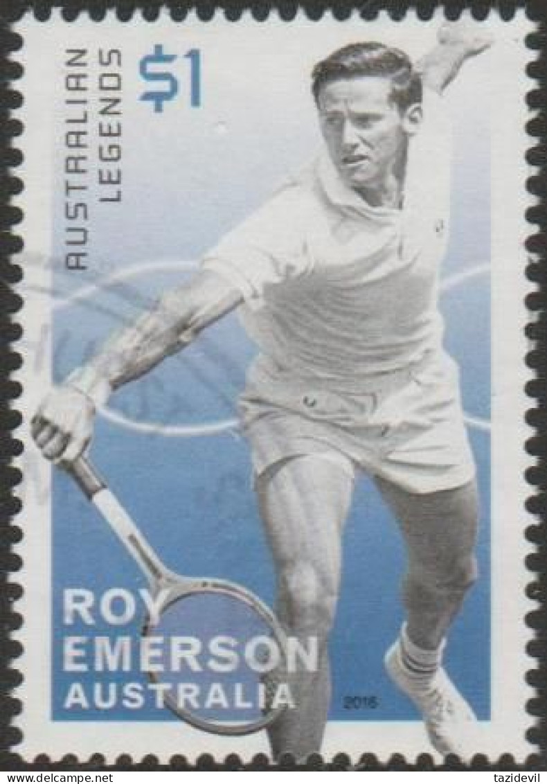 AUSTRALIA - USED 2016 $1.00 Legends Of Tennis - Roy Emmerson - Gebraucht