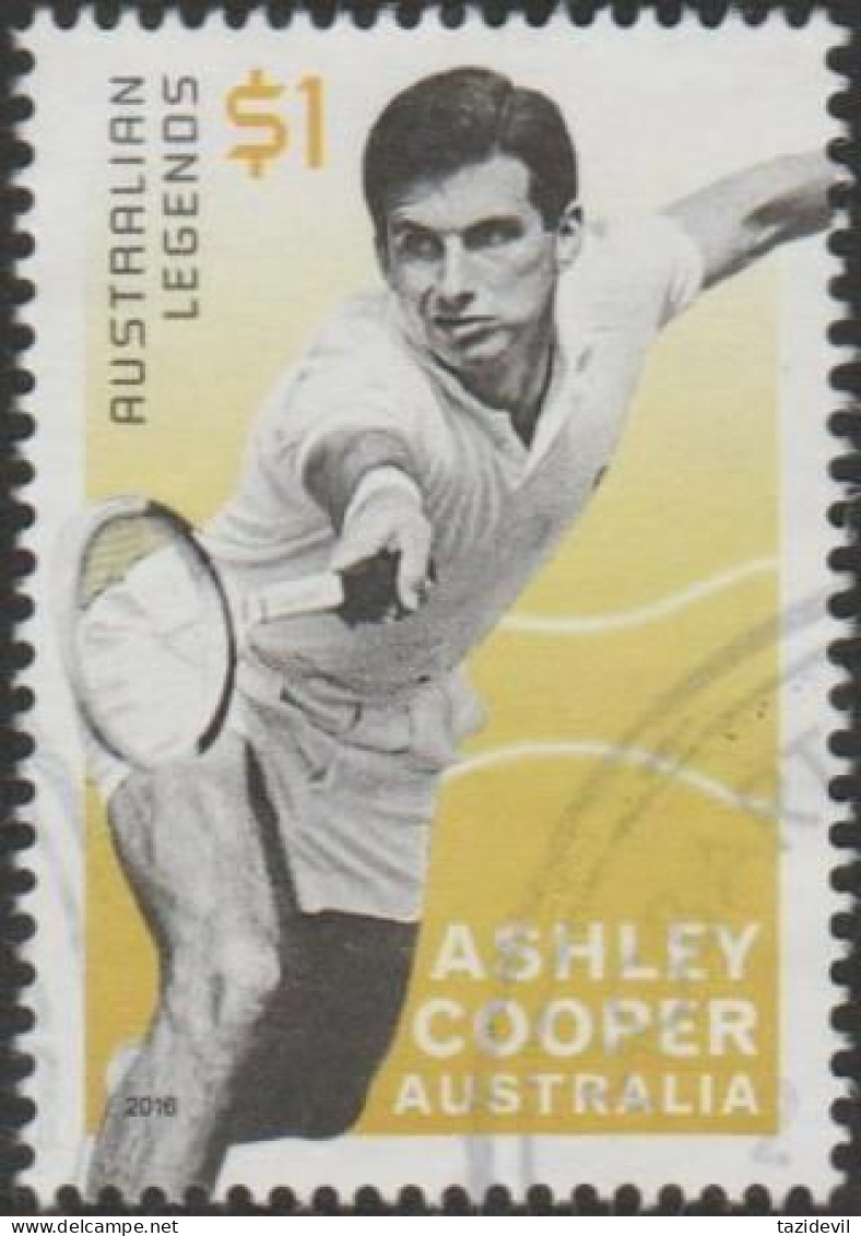 AUSTRALIA - USED 2016 $1.00 Legends Of Tennis - Ashley Cooper - Oblitérés