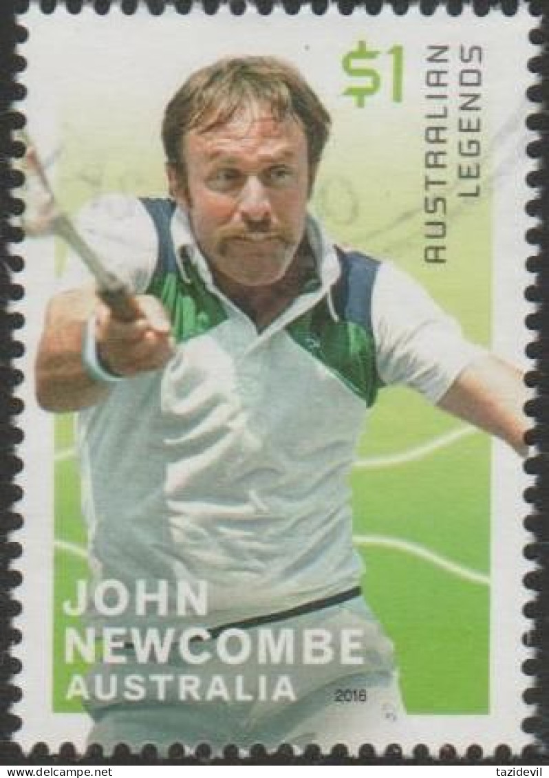 AUSTRALIA - USED 2016 $1.00 Legends Of Tennis - John Newcombe - Gebruikt