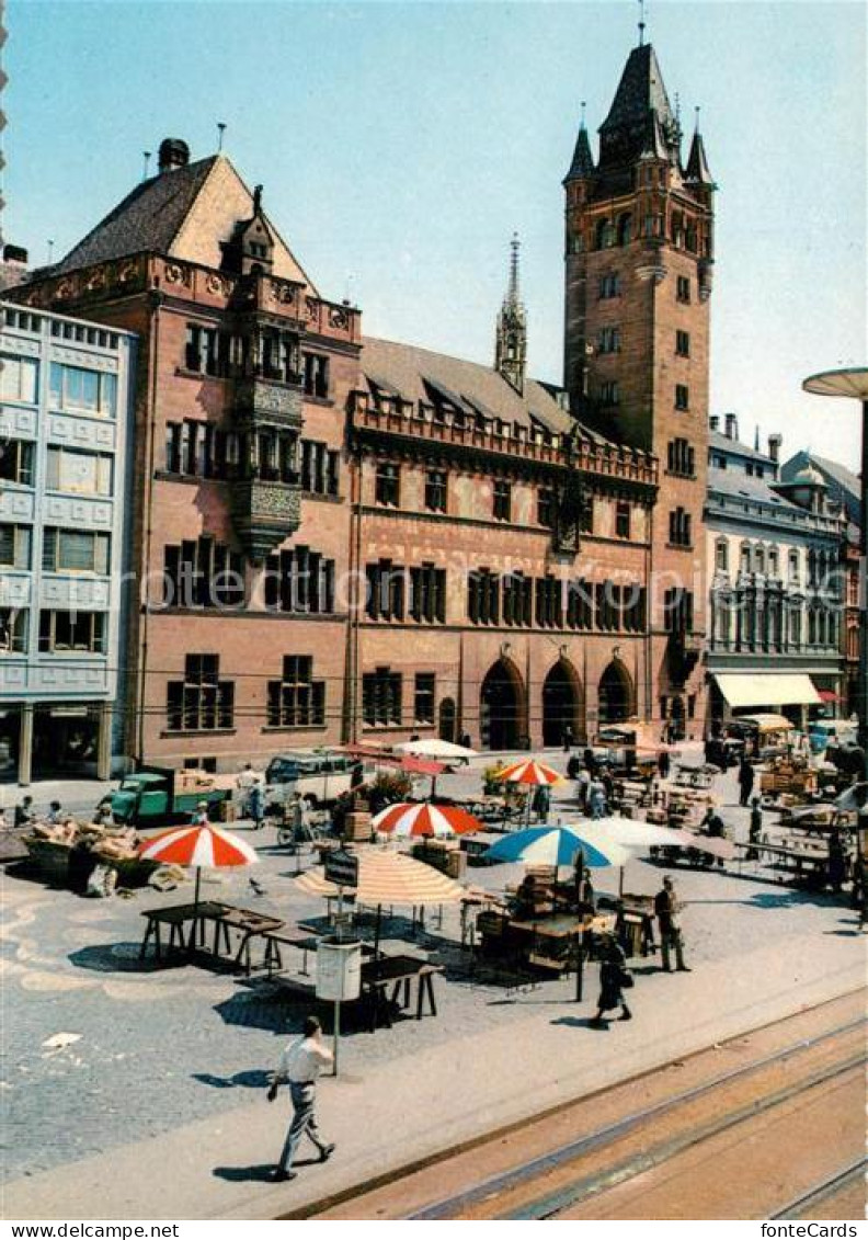 13235332 Basel BS Rathaus Mit Marktplatz Basel BS - Altri & Non Classificati