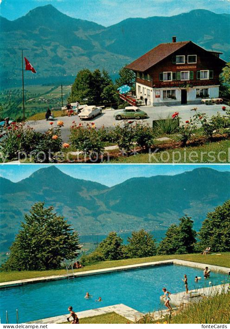 13235281 Steinen SZ Cafe Restaurant Spiegelberg Swimming Pool Alpenpanorama Stei - Autres & Non Classés